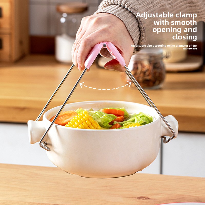 Kitchen Room Gadgets - Kawaii cartoon cat print bowl clip