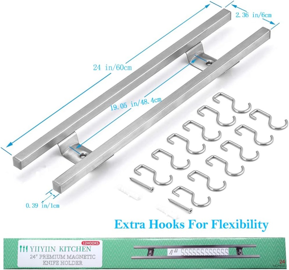 24-Inch Magnetic Knife Holder  - Magnetic Knife Strip บทวิจารณ์และราคา