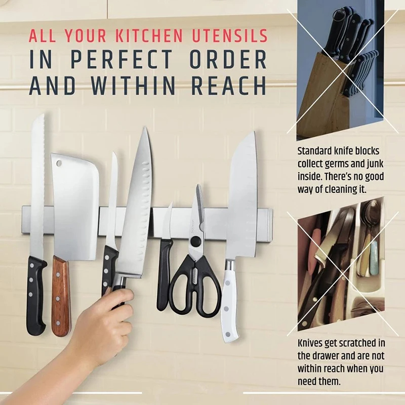 Professional Magnetic Knife St - Magnetic Knife Strip บทวิจารณ์และราคา