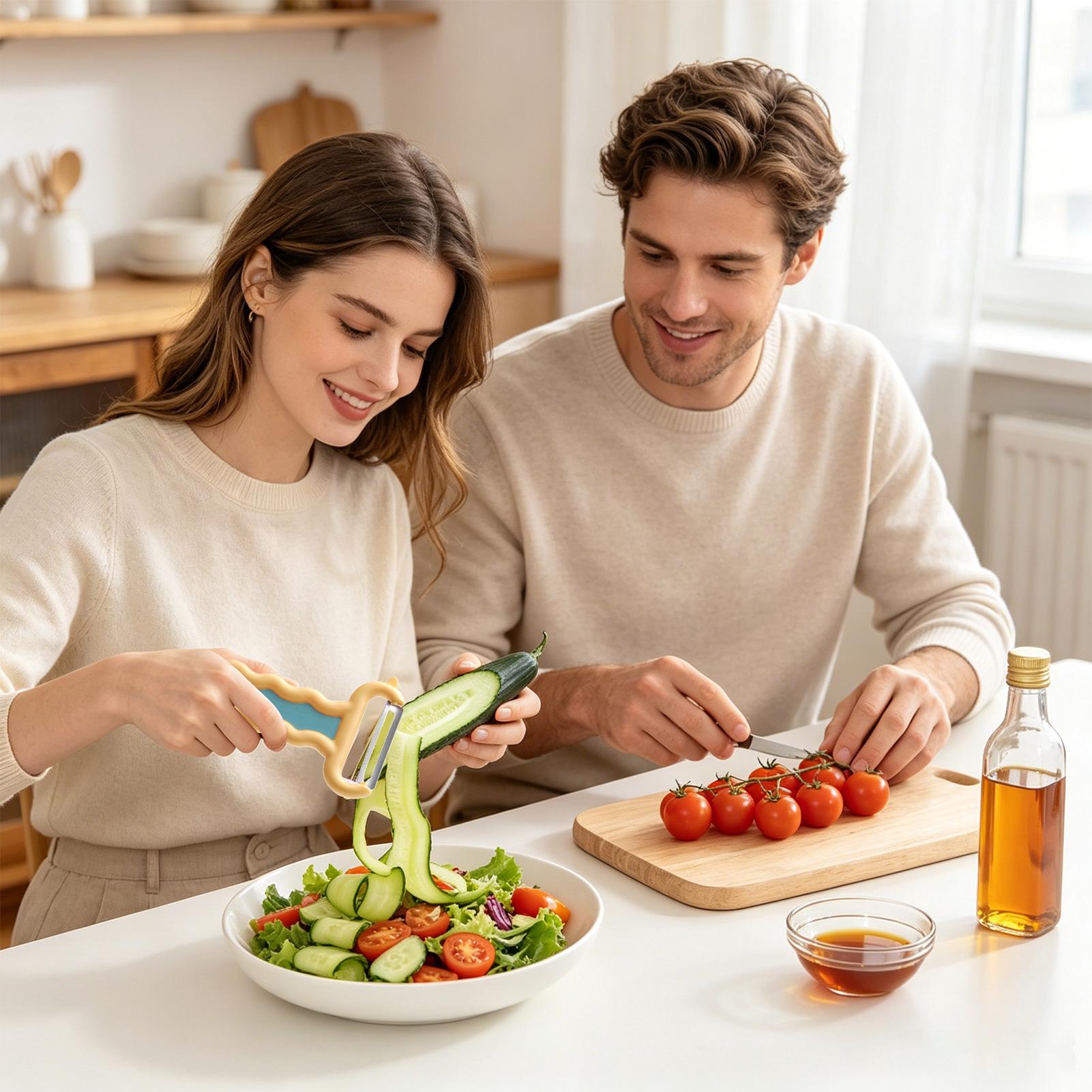 Veggie Peeler Handheld Kitchen - Kitchen Gadgets Men บทวิจารณ์และราคา