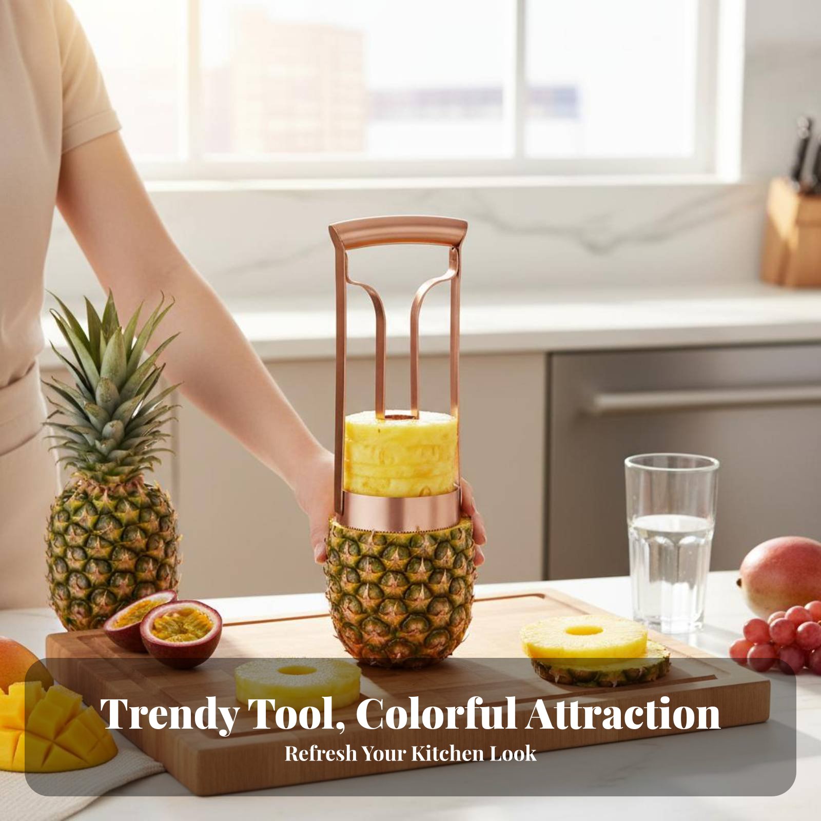 Stainless Steel Pineapple Cutt - Kitchen Gadgets & Toys บทวิจารณ์และราคา