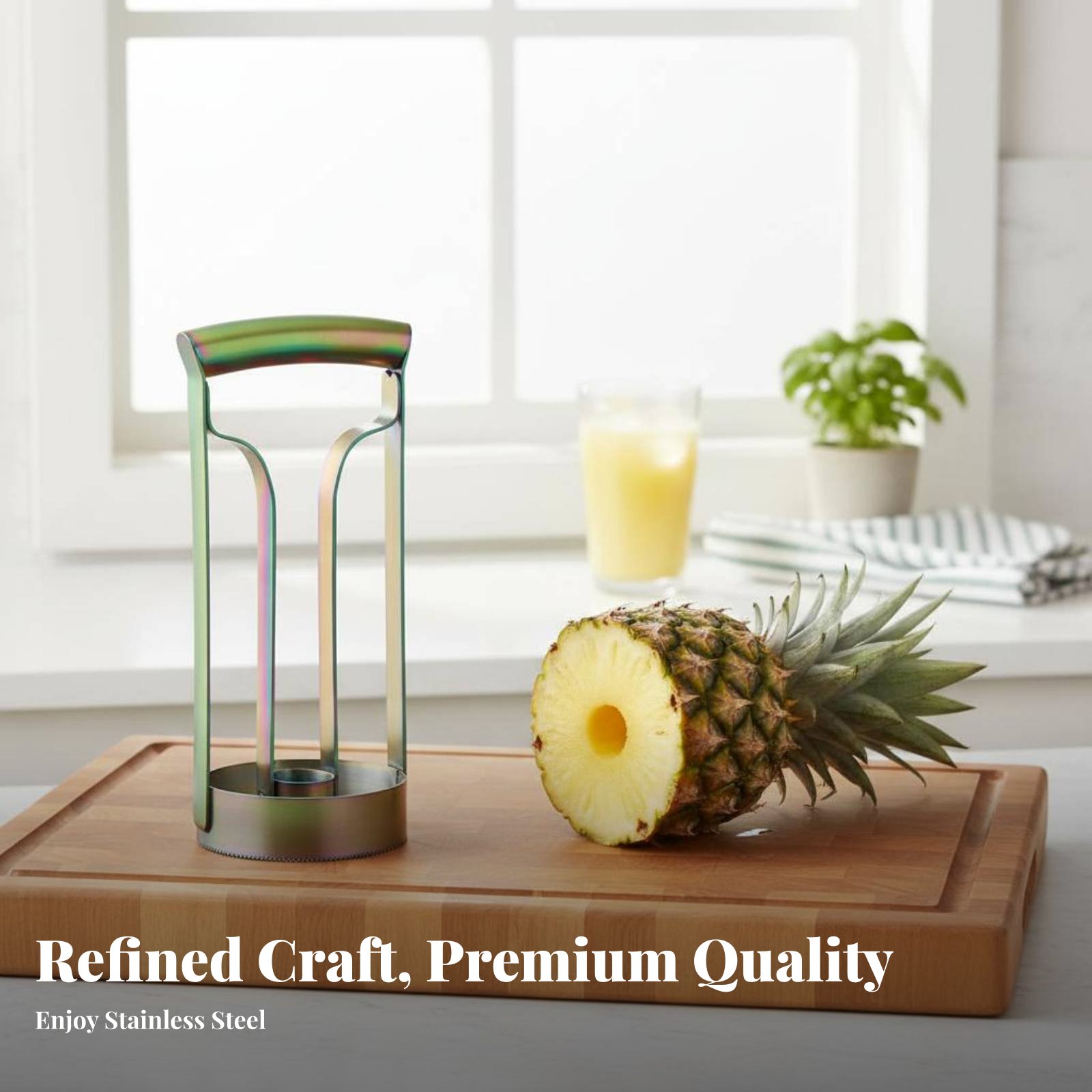 Stainless Steel Pineapple Cutt - Kitchen Gadgets & Toys บทวิจารณ์และราคา
