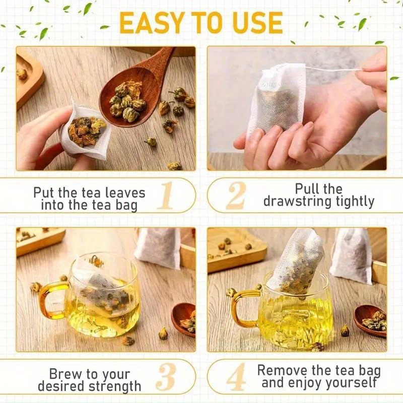 100Pcs Disposable Tea Bags Fil - Kitchen Room Gadgets บทวิจารณ์และราคา