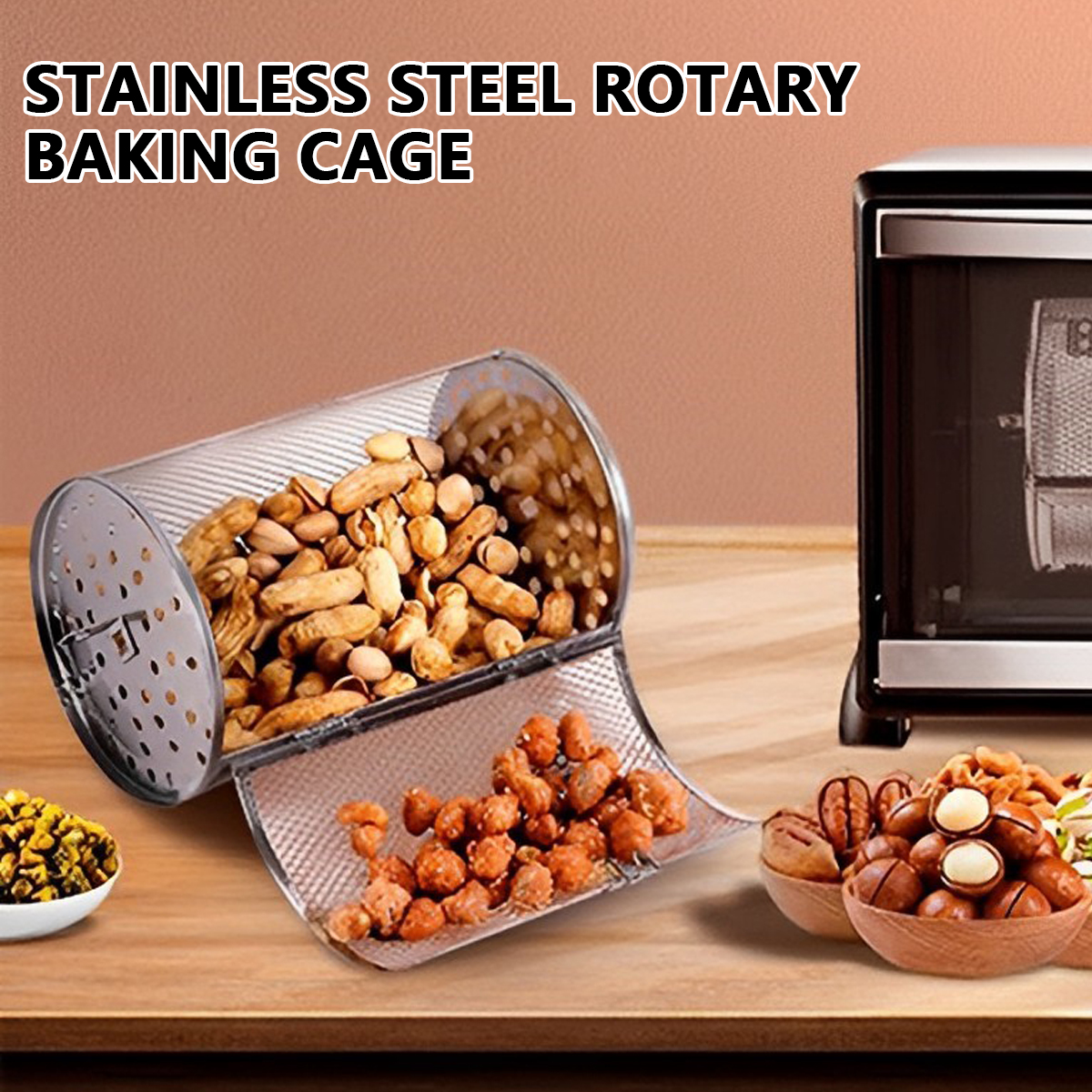 Rotisserie Basket Stainless St - Kitchen Gadgets Made In Usa บทวิจารณ์และราคา