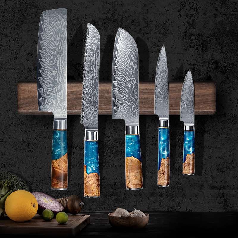 Walnut Wood Strong Magnetic Kn - Magnetic Knife Strip บทวิจารณ์และราคา