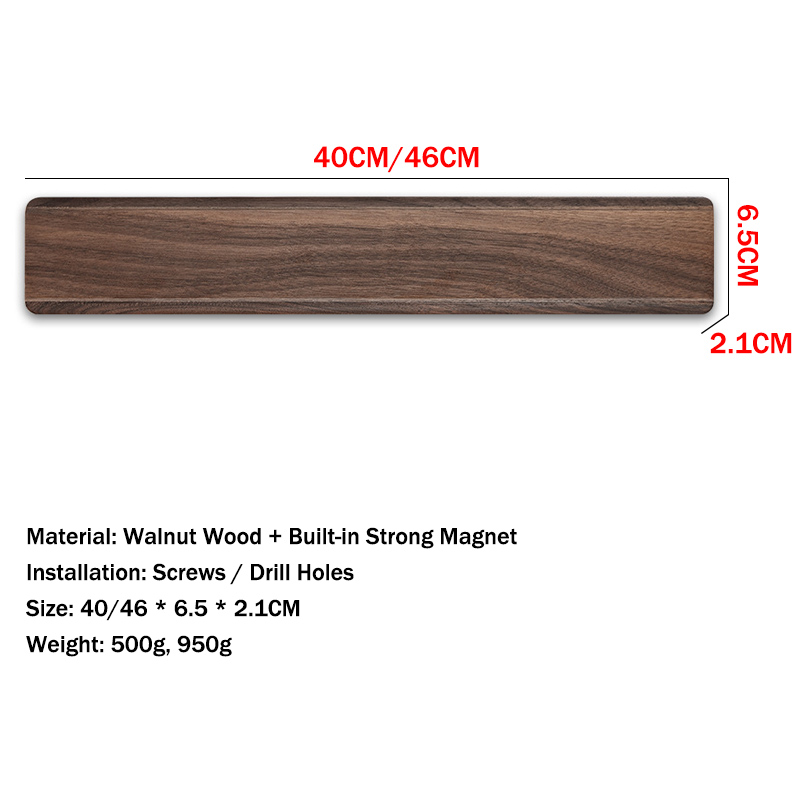 Walnut Wood Strong Magnetic Kn - Magnetic Knife Strip บทวิจารณ์และราคา