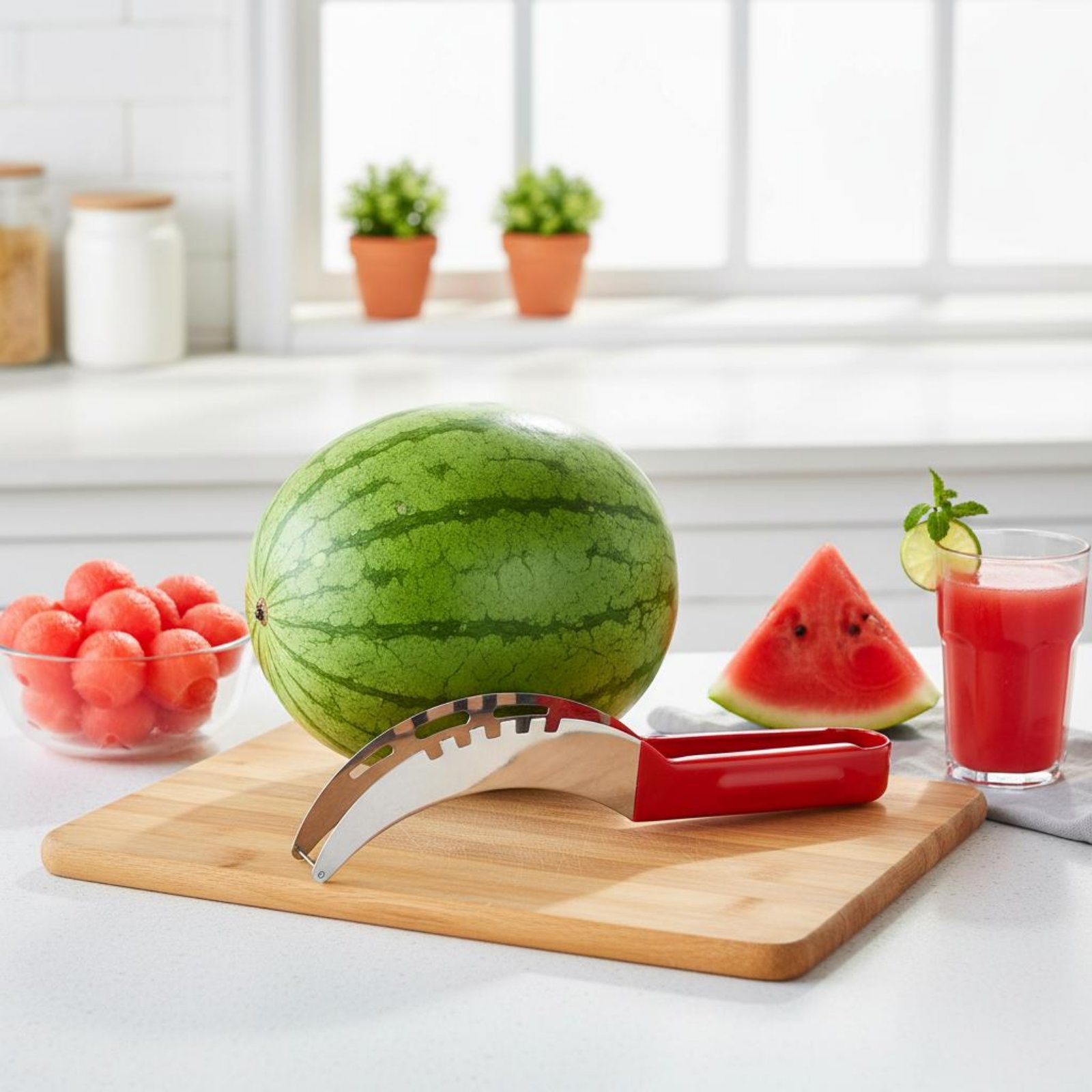 Watermelon Cube Cutter Food Gr - Kitchen Gadgets & Toys บทวิจารณ์และราคา