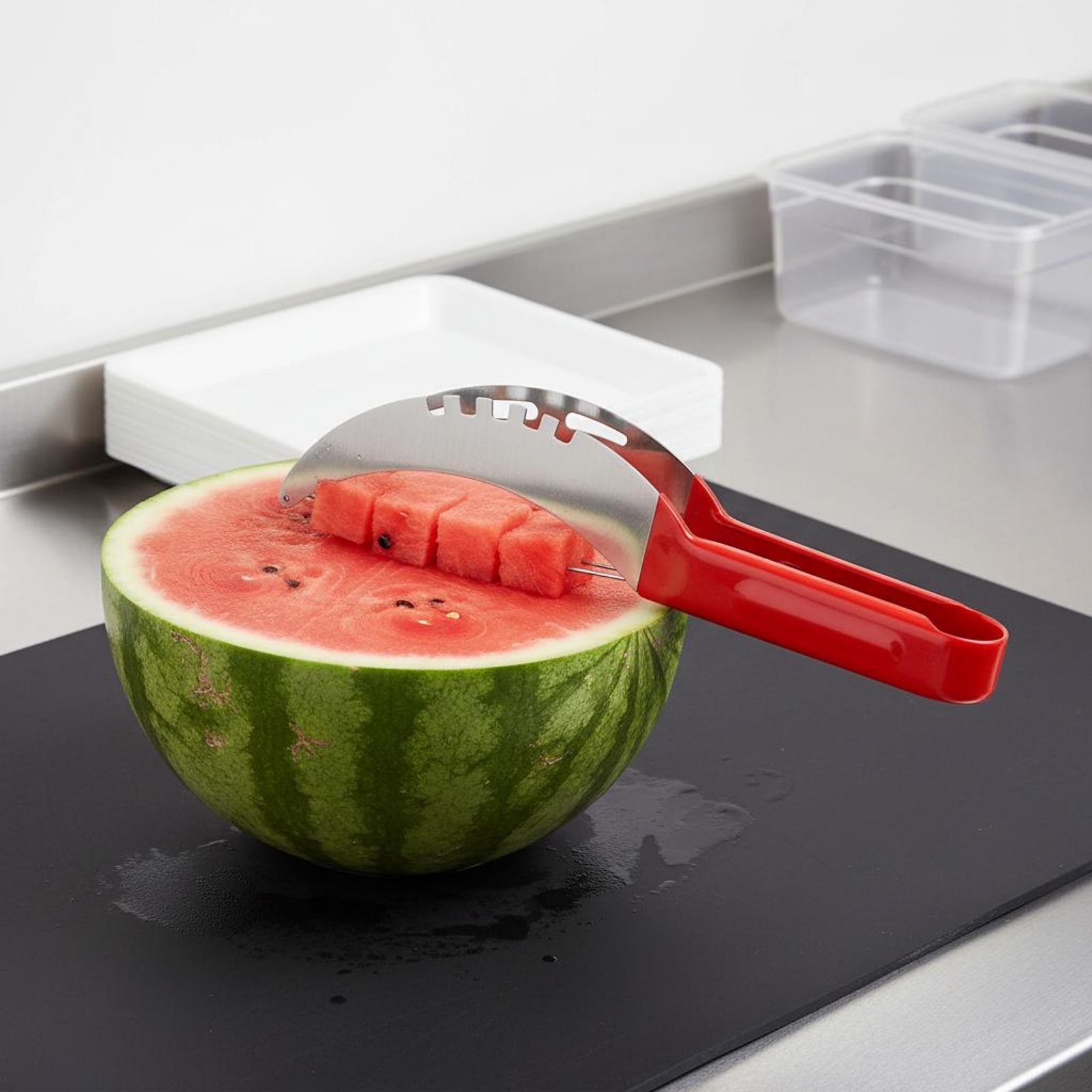 Watermelon Cube Cutter Food Gr - Kitchen Gadgets & Toys บทวิจารณ์และราคา