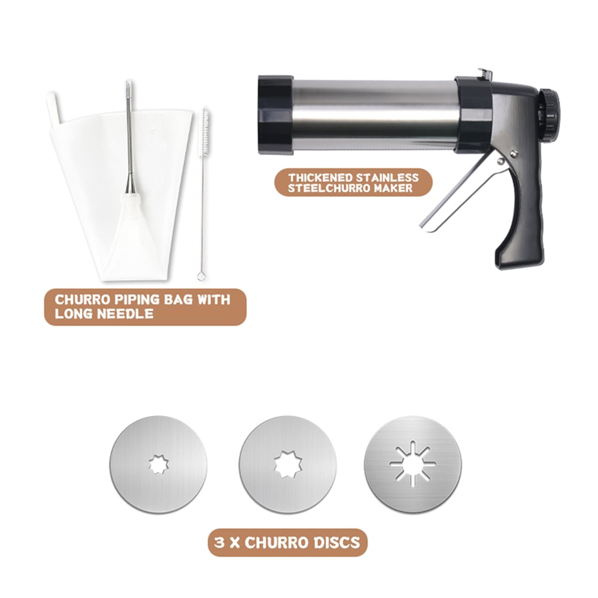 A24I Home Churros Maker Machin - Kitchen Gadgets In Spanish บทวิจารณ์และราคา