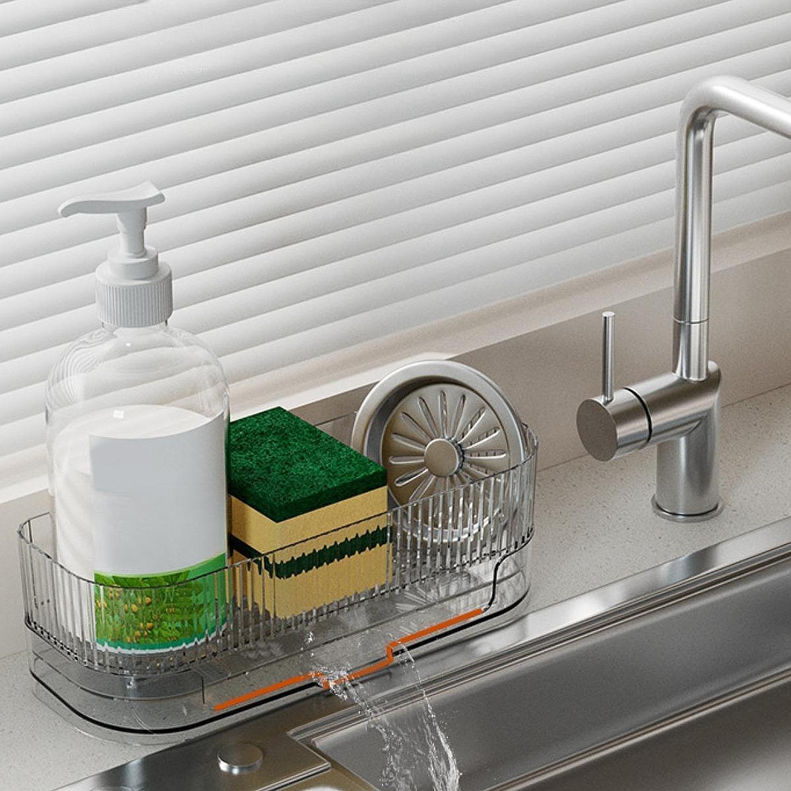 Kitchen Sink Organizer, with D - Kitchen Room Gadgets บทวิจารณ์และราคา