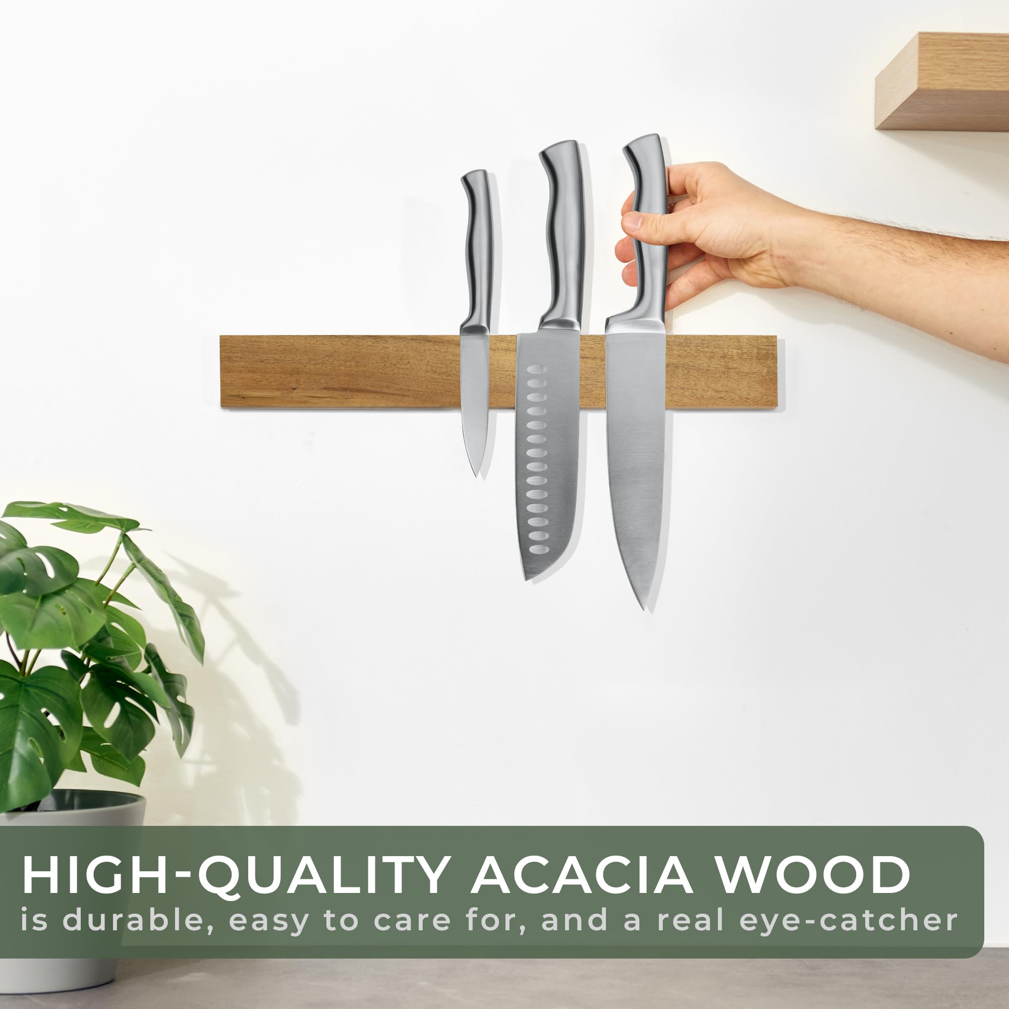 Magnetic Knife Holder for Wall - Magnetic Knife Strip บทวิจารณ์และราคา