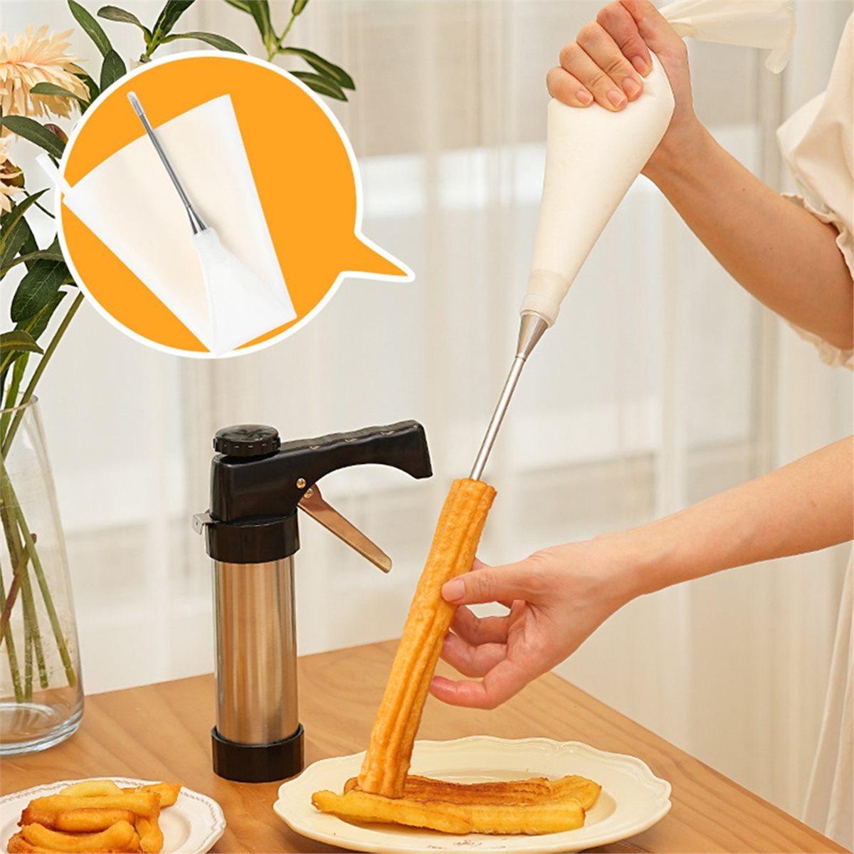 A45I Home Churros Maker Machin - Kitchen Gadgets In Spanish บทวิจารณ์และราคา