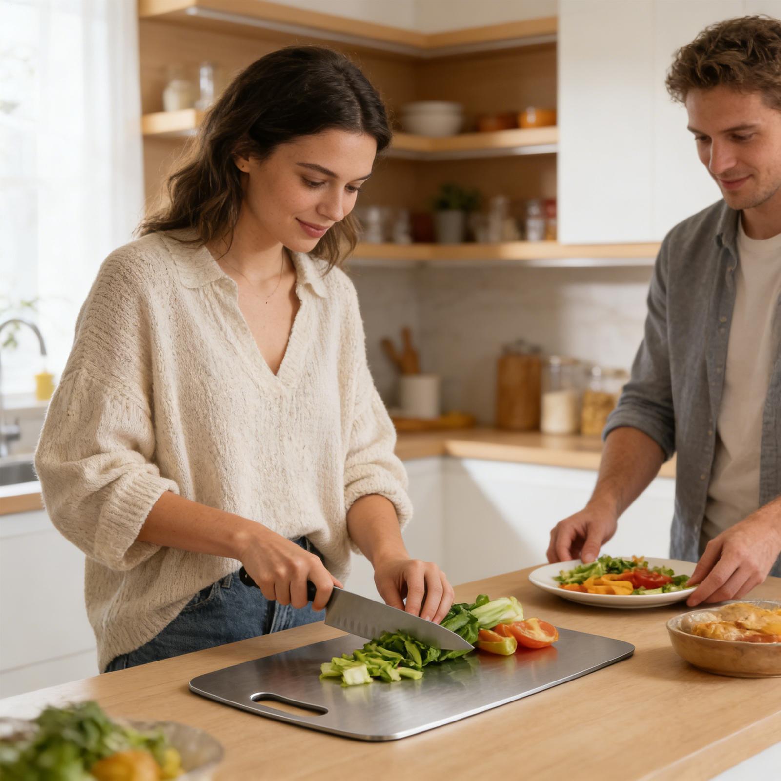 Stainless Steel Cutting Board  - Kitchen Gadgets & Toys บทวิจารณ์และราคา