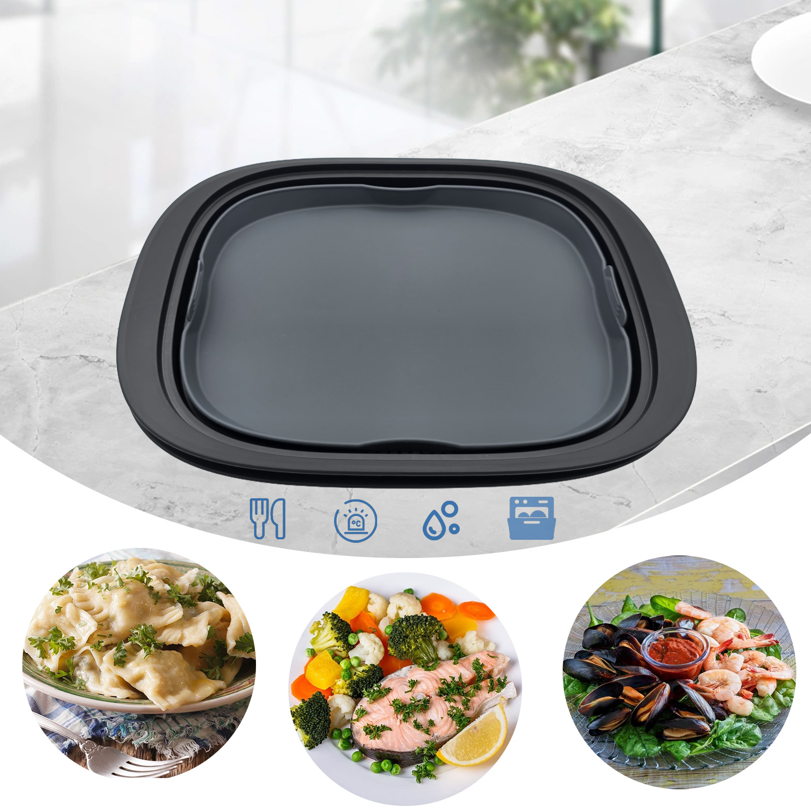 Silicone Steamer&Baking Dish f - Kitchen Gadgets Thermomix บทวิจารณ์และราคา