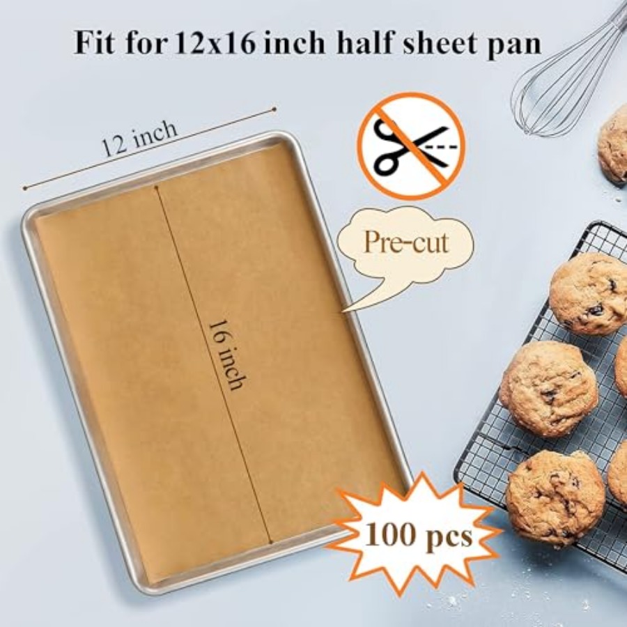 100PCS Unbleached Parchment Pa - Kitchen Gadgets & Toys บทวิจารณ์และราคา